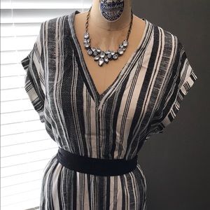 H&M black and white maxi dress